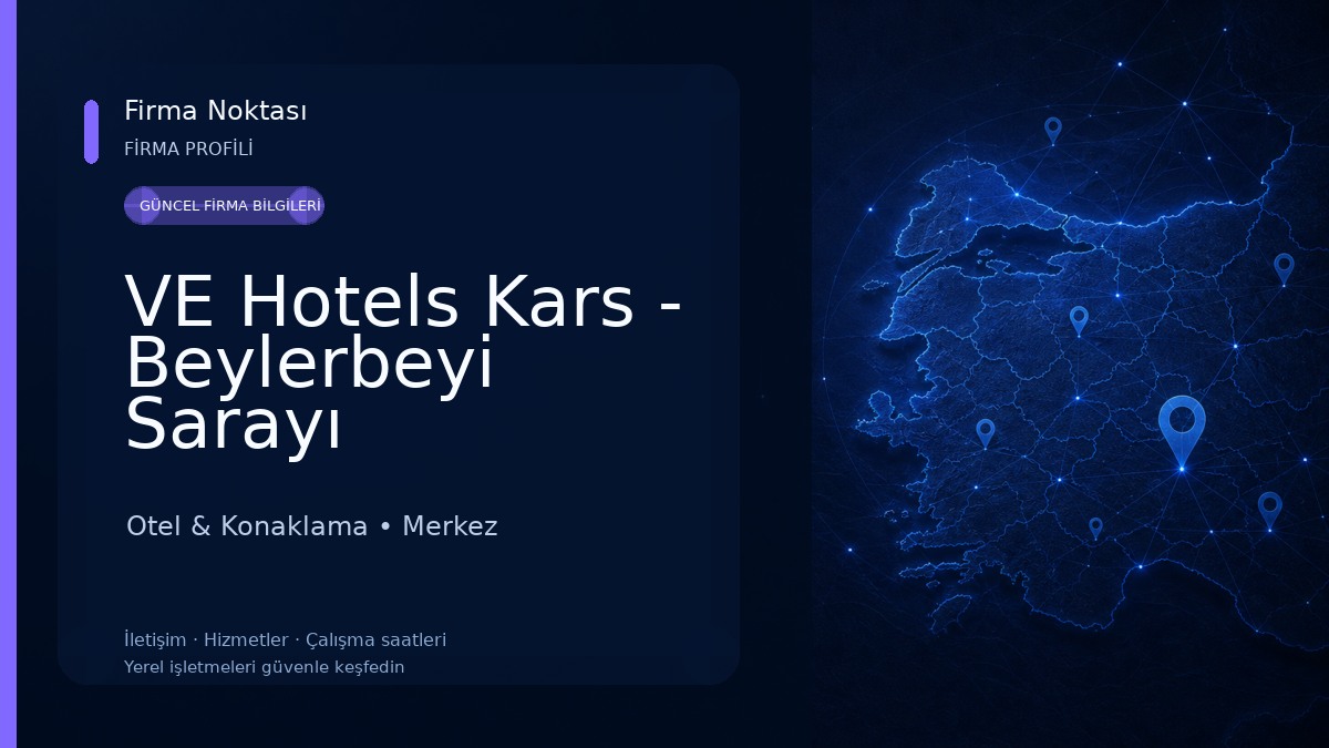 VE Hotels Kars - Beylerbeyi Sarayı Otel & Konaklama