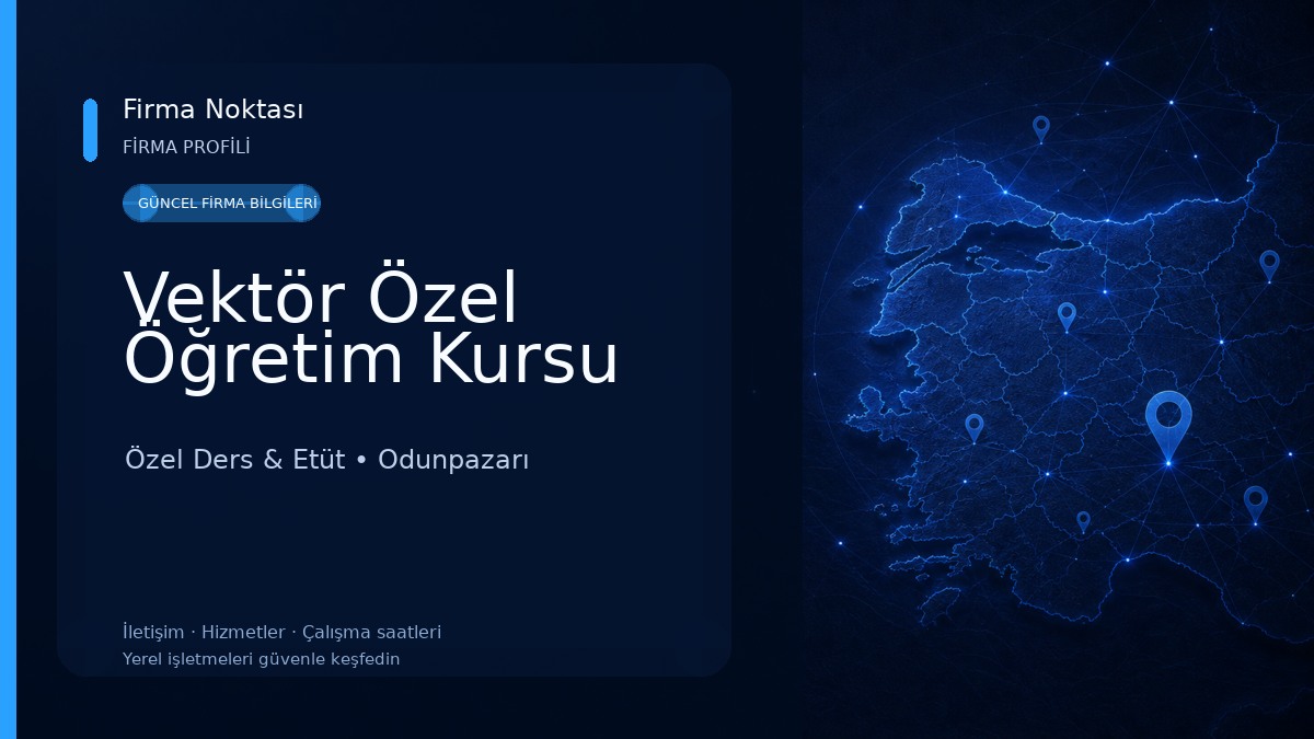 Vektör Özel Öğretim Kursu Özel Ders & Etüt