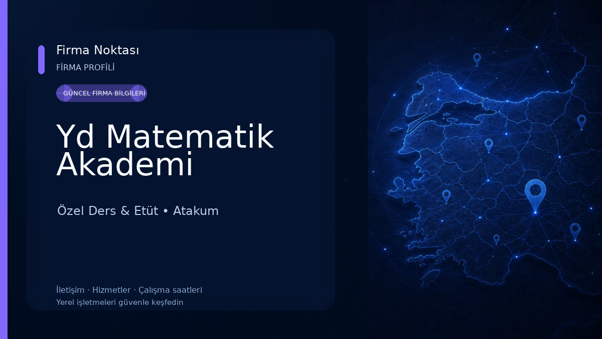 Yd Matematik Akademi Özel Ders & Etüt