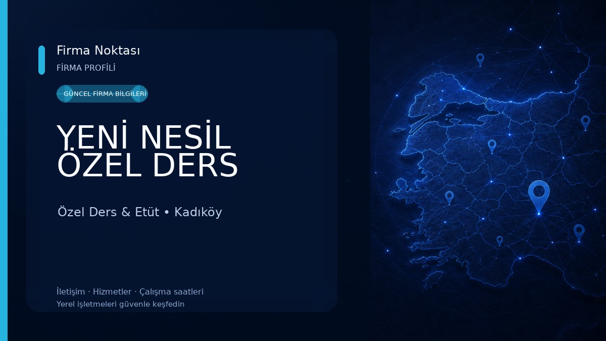 YENİ NESİL ÖZEL DERS Özel Ders & Etüt