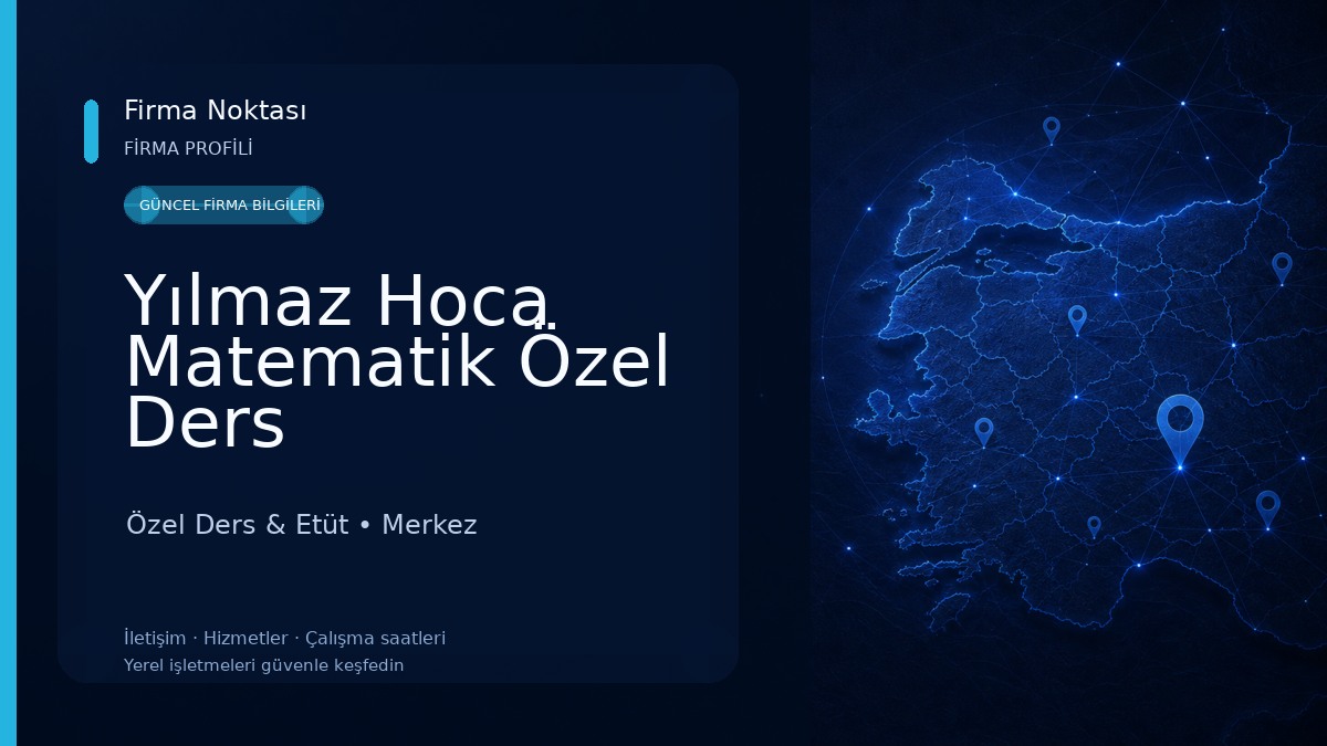 Yılmaz Hoca Matematik Özel Ders