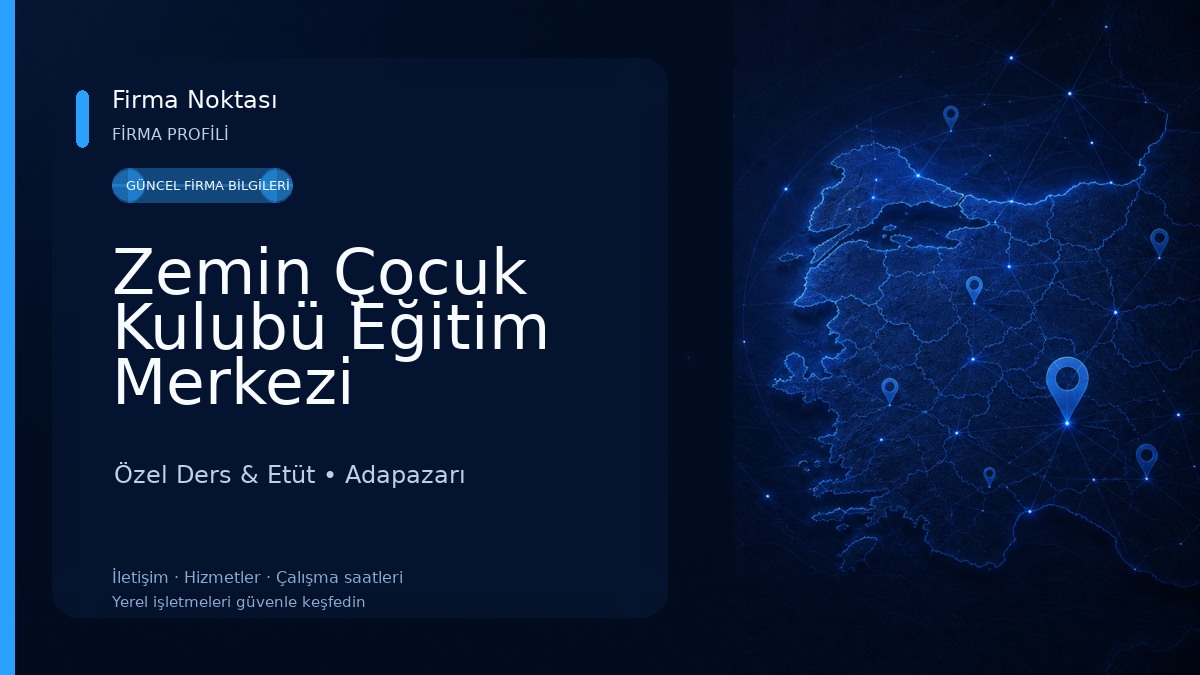 Zemin Çocuk Kulubü Eğitim Merkezi Özel Ders & Etüt