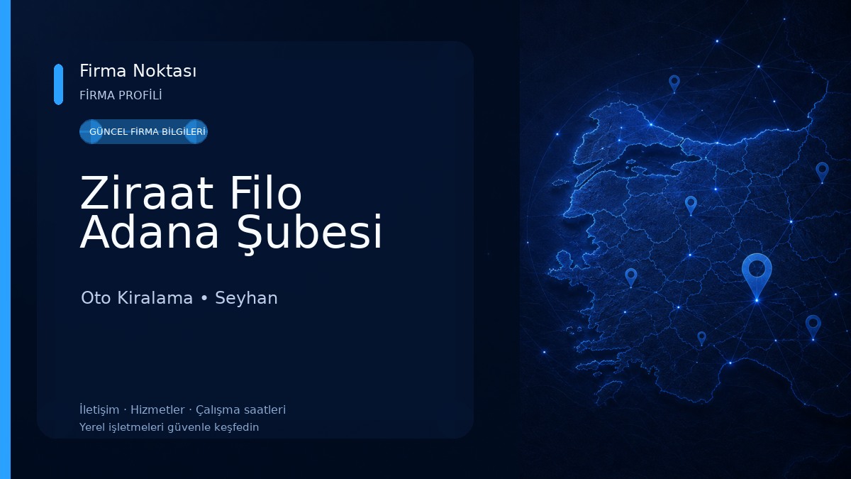 Ziraat Filo Adana Şubesi Oto Kiralama
