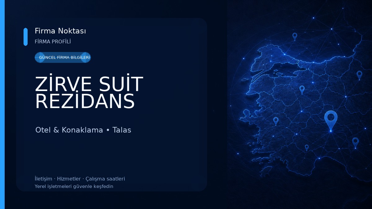 ZİRVE SUİT REZİDANS Otel & Konaklama